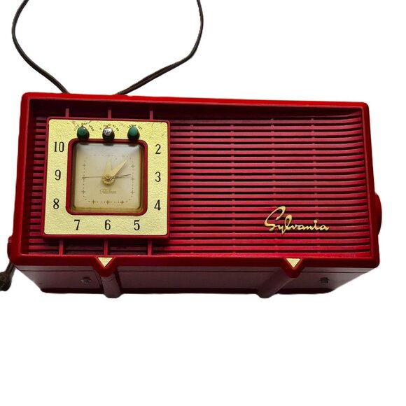 Vintage Sylvania R5485 AM Tube Clock Radio – Circa 1955 - Picture 7 of 7
